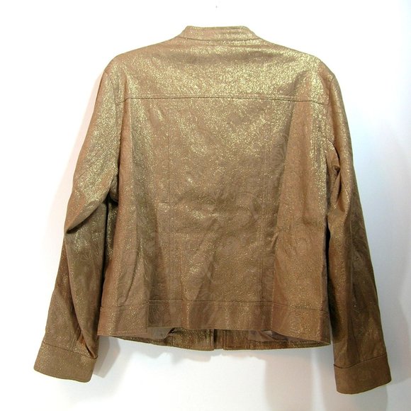 Chico's Jacket, Chico's Size 2, Size Large, Brown - Picture 3 of 5